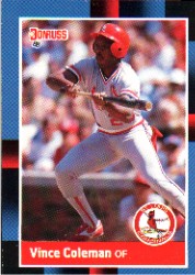 1988 Donruss Baseball Cards    293     Vince Coleman
